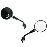 Spiegels Vespa Primavera / GTS - Glans Zwart (Kort) 