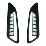 Knipperlichtset L+R Vespa Sprint / Primavera Voorzijde Tube Weglopend - Smoke