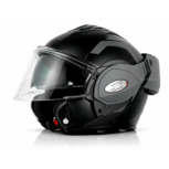Vito Reverse Systeemhelm met Zonnevizier - Zwart/Grijs - Maat XL