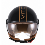 Vito Lavello Jethelm - Glans Zwart - Maat XS