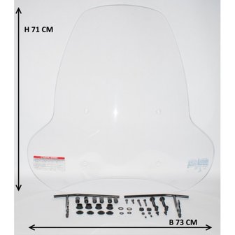 Windscherm transparant New Flash / Pico / Santini San Remo 