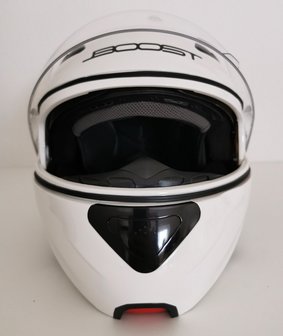 Boost Helm Glanzend Wit - Maat XS (53-54 cm) Voorkant