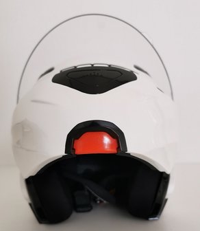 Boost Helm Glanzend Wit - Maat XS (53-54 cm) Voorkant open 