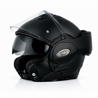 Vito Reverse Matt Black - Systeemhelm - Maat M
