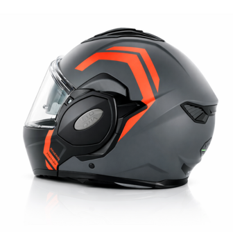 Vito Reverse Systeemhelm Grijs/Oranje Maat XXL