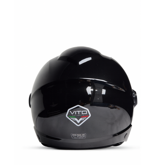 Vito Uno Jethelm - Motorhelm &amp; Scooterhelm - Glans Zwart - Maat S