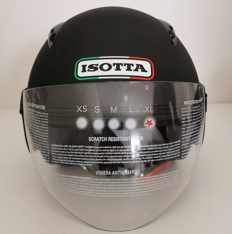 Isotta Helm Mat Zwart Maat XL Voorkant