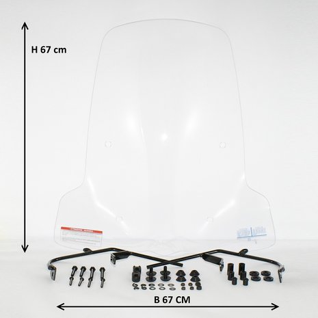 Windscherm Sym Orbit 3 transparant replica origineel (Merk: Aplus)