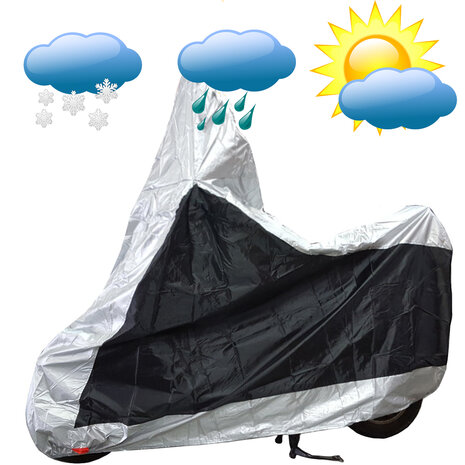 BLACK FRIDAY | Scooterhoes / Motorhoes / Brommerhoes - Maxxcovers - Maat M + WS (Windscherm Scooter