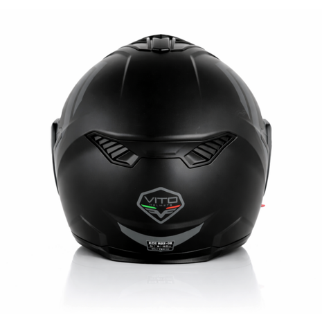 Vito Reverse Systeemhelm met Zonnevizier - Zwart/Grijs - Maat XL