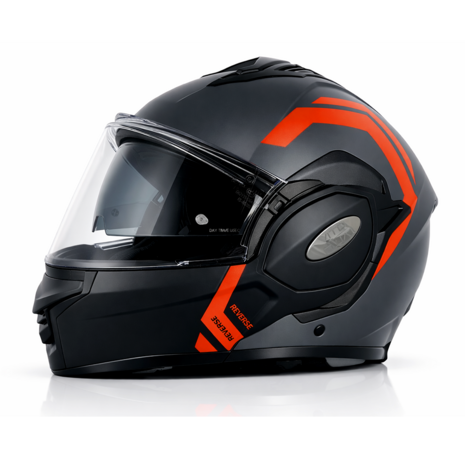 Vito Reverse Systeemhelm Grijs/Oranje Maat XL