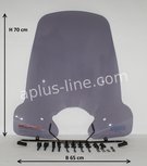 Sym Symphony ST windscherm smoke replica origineel (Merk: Aplus) Sym Symphony ST windscherm smoke replica origineel (Merk: Aplus)