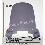 Windscherm Peugeot New Vivacity smoke (Merk: Aplus) Windscherm Peugeot New Vivacity smoke (Merk: Aplus)